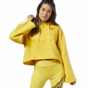 Reebok Classic Vector Kapuzenpullover Damen - HellGrün Gelb - DE 582-WKO